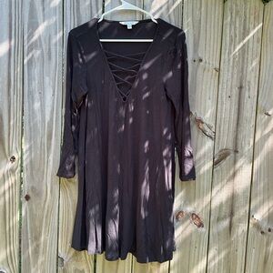 American Eagle Black Long Sleeve Dress